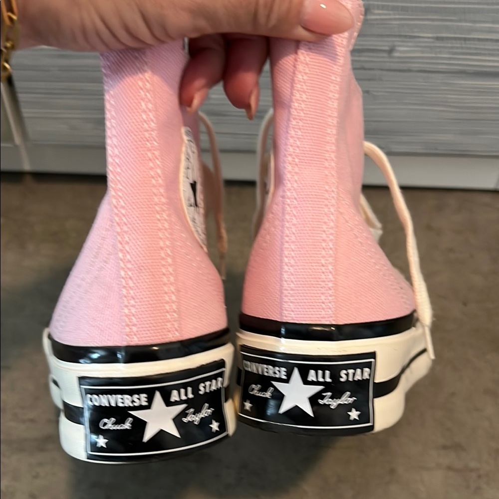 Converse Pink High-Top Sneakers - Picture 2 of 5
